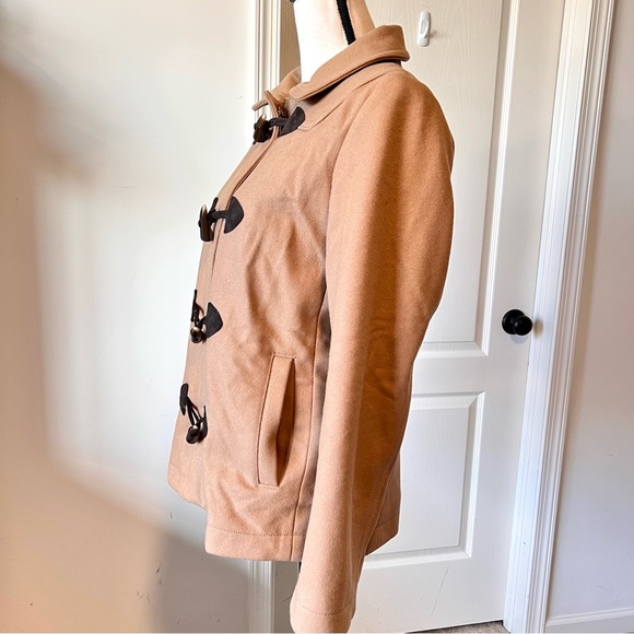 GAP Wool Blend Toggle/Zip Pea Coat—SZ. Medium - Picture 4 of 17